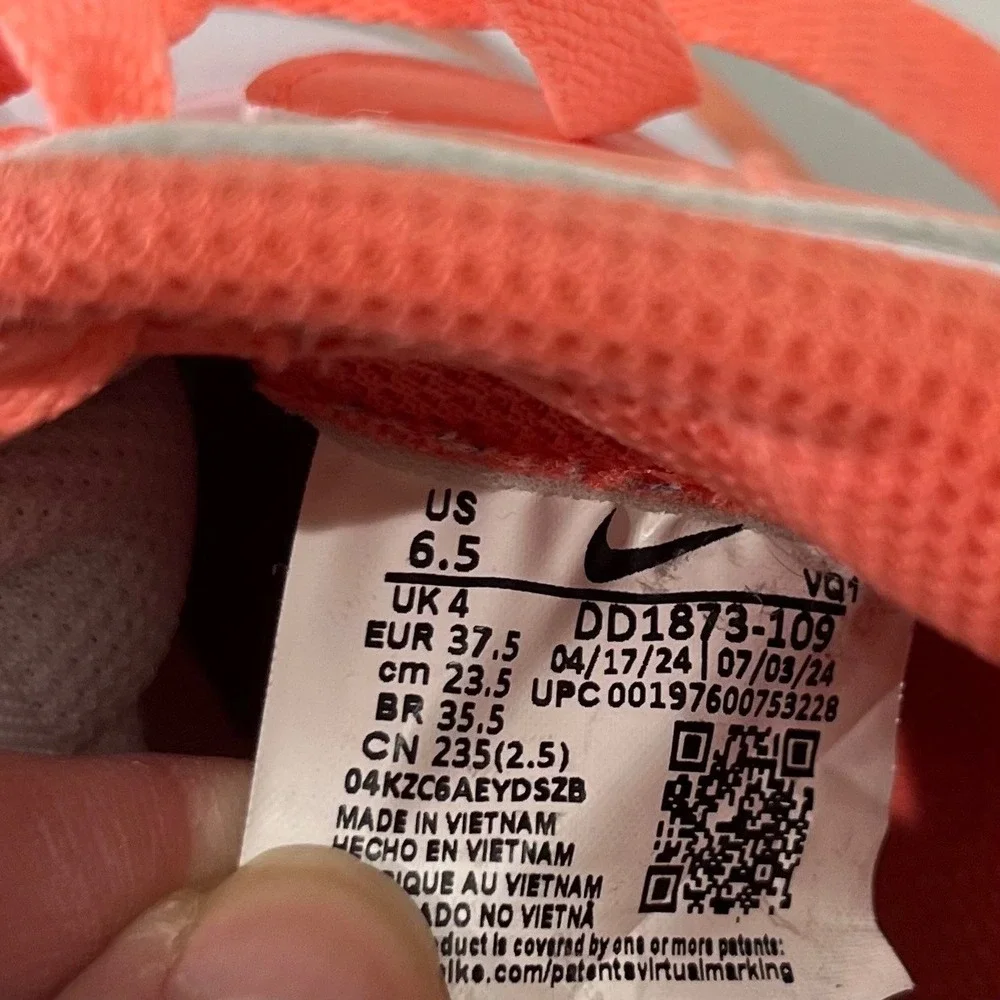 Nike Dunk Low Kids 6.5 Orange Sneakers‎ Athletic Streetwear Casual DD1873-109